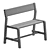 Modern Scandinavian Style Ypperling Bench 3D model small image 3