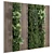 Wooden Frame Vertical Garden Decor 3D model small image 1