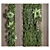 Wooden Frame Vertical Garden Decor 3D model small image 2