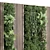 Wooden Frame Vertical Garden Decor 3D model small image 3