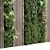 Wooden Frame Vertical Garden Decor 3D model small image 4