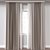 Render-ready Curtain A210, Various Exports 3D model small image 1