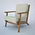 Vintage Style Accent Chair Model 3D model small image 1