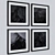 Modern Square Painting Set 4 3D model small image 2
