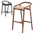  Brioni Bar Stool by Woak 3D model small image 1