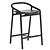  Brioni Bar Stool by Woak 3D model small image 2