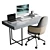 Modern Office Furniture Set 02 3D model small image 1