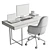 Modern Office Furniture Set 02 3D model small image 6