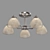 Eurosvet Carissa Ceiling Chandelier 5-Light 3D model small image 2