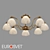 Eurosvet Carissa Ceiling Chandelier 3D model small image 1