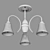 Eurosvet Dana Ceiling Chandelier 3D model small image 2