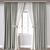 Modern 3D Curtain Modelет: vray, corona 3D model small image 1