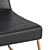 Vintage Black Anton Lounge Chair 3D model small image 3
