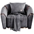 Modern Etra Armchair Design 3D model small image 2