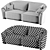Etra Luxurious Modern Sofa 2015 3D model small image 3