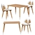 Montessori Wooden Table & Chairs 3D model small image 1