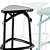 Modern Bar Stool Trio 3D model small image 2