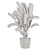 Concrete Pot Banana Plant Set 3D model small image 6