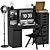 IKEA Office Workplace Set 3D model small image 3