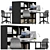 Modern Office Workspace Package 3D model small image 3