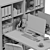 Modern Office Workspace Package 3D model small image 7