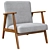 Ekenäset Grey Armchair 3D Model 3D model small image 1