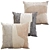 Abstract Throw Pillow Set 20x20 3D model small image 1