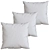 Abstract Throw Pillow Set 20x20 3D model small image 2