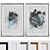 Abstract Picture Frame Set 3D 3D model small image 1