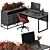 Executive Desk - Modern Workspace Solution 3D model small image 1