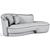 Sleek Curved Sofa Design 3D model small image 2
