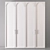 Modern White Wardrobe 3D model small image 3