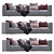 Modern Modular Prostoria Sofa Match 3D model small image 2