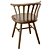 Venetian Elegance Oak Chair 3D model small image 5