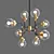 Modern Loft House Pendant Chandelier 3D model small image 2