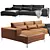 Modern Camille Corner Sofa FENDA 3D model small image 2