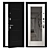 Bravo 7 Metal Entry Door 3D model small image 1