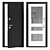 Bravo 8 Metal Entry Door 3D model small image 1