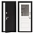 Bravo 10 Metal Entry Door 3D model small image 1