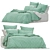 Bianca Barclay Olive Coverlet Set 3D model small image 1