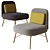 Modern 3D Elba Armchair Model 3D model small image 2