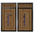 Versatile Modern Rail Door 3D model small image 1