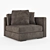 Maddox Slim-Arm Modular Sofa 3D model small image 5
