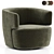 Elain Molteni Armchair: Sleek and Versatile 3D model small image 1