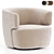 Elain Molteni Armchair: Sleek and Versatile 3D model small image 2