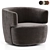 Elain Molteni Armchair: Sleek and Versatile 3D model small image 3