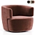 Elain Molteni Armchair: Sleek and Versatile 3D model small image 4