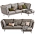 Modern Corner Sofa Topim 18 3D model small image 1