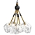 Ice Stone Down Chandelier Light 3D model small image 1