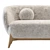 Faux Fur Tilar Sofa White 3D model small image 3